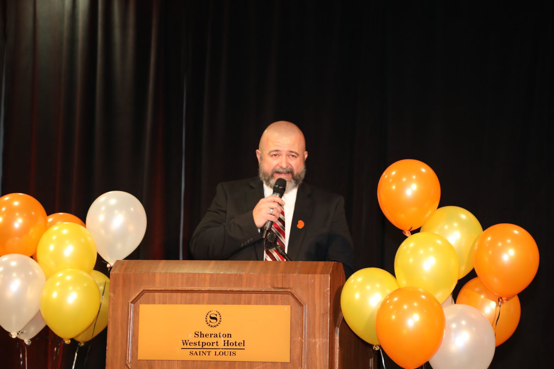 J.J. Hayes master of ceremonies and auctioneer